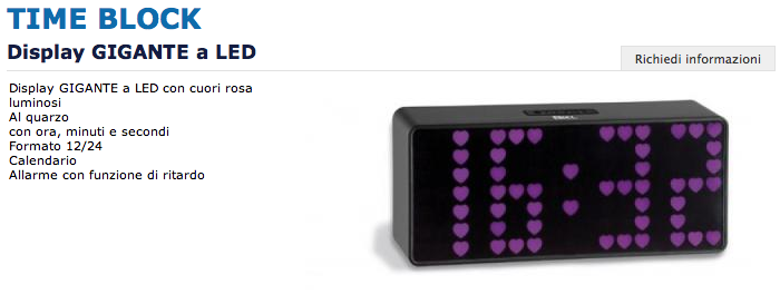 Time Block Ziel - Display GIGANTE a led cod.140254